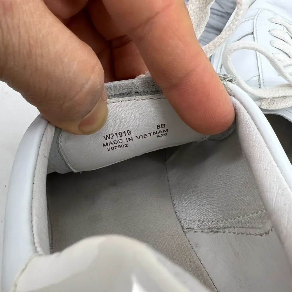 Cole Haan Grandpro Rally Court Shoes Womens 8 White Leather Sneakers W21919